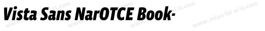 Vista Sans NarOTCE Book字体转换